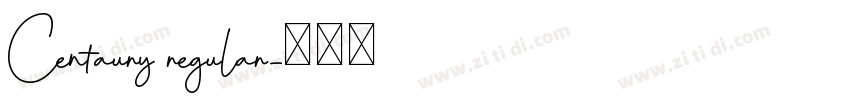 Centaury regular字体转换